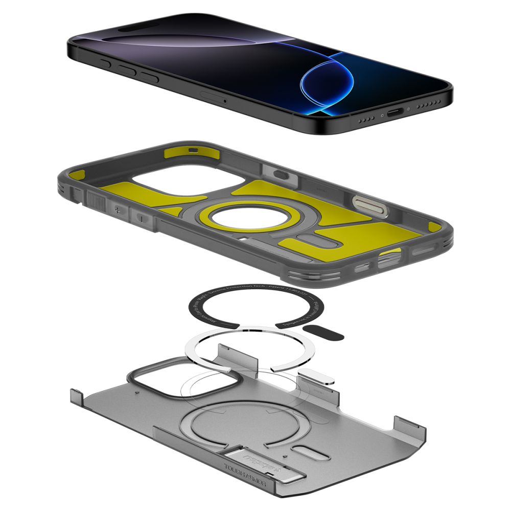 SPIGEN TOUGH ARMOR ”T” MAG MAGSAFE IPHONE 16 PRO FROST SCHWARZ
