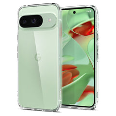 HÜLLE FÜR GOOGLE PIXEL 9 / 9 PRO SPIGEN ULTRA HYBRID KRISTALLKLAR