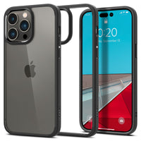 SPIGEN ULTRA HYBRID HÜLLE IPHONE 14 PRO MATTE SCHWARZ