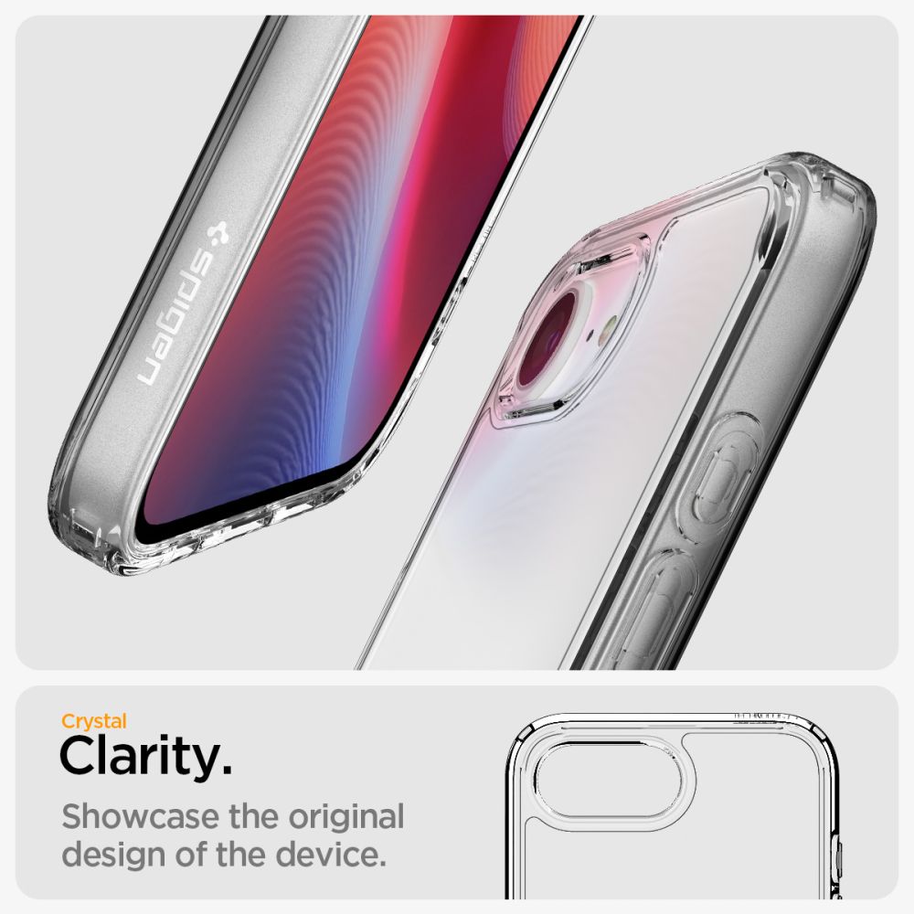 SPIGEN ULTRA HYBRID HÜLLE IPHONE 16E KRISTALLKLAR