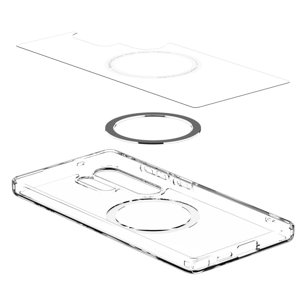 SPIGEN ULTRA HYBRID MAG MAGSAFE GALAXY S25 ULTRA KLAR/WEISS