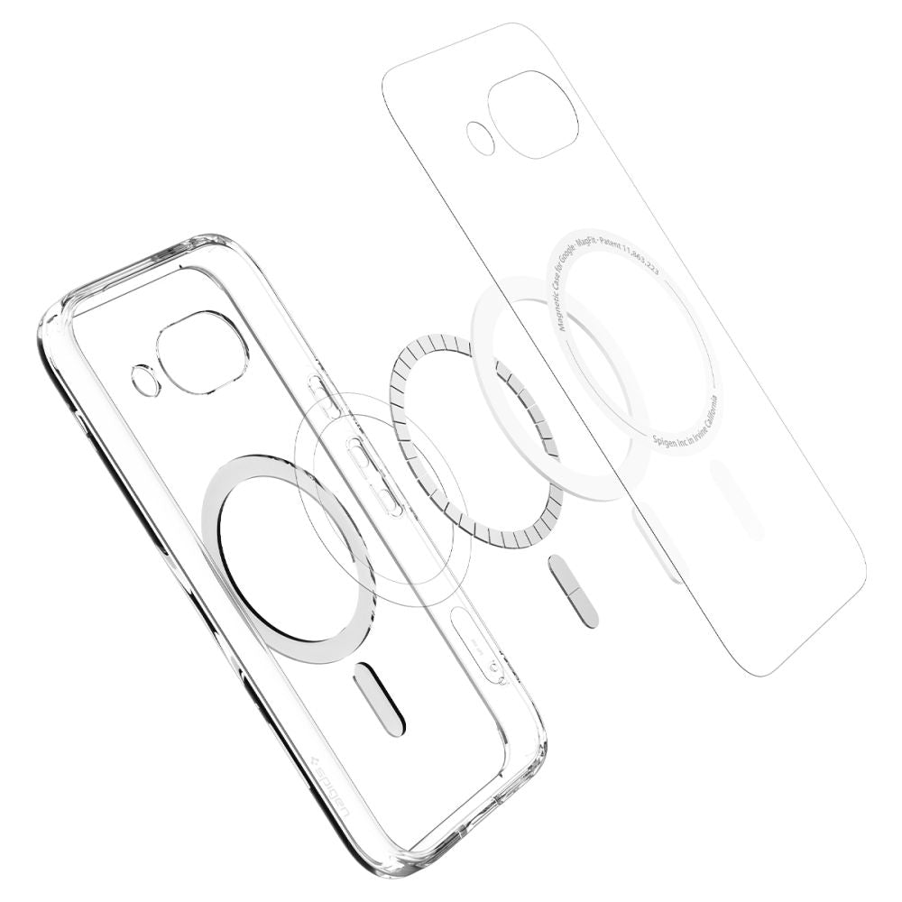 SPIGEN ULTRA HYBRID MAG MAGSAFE GOOGLE PIXEL 9A KLAR/WEISS