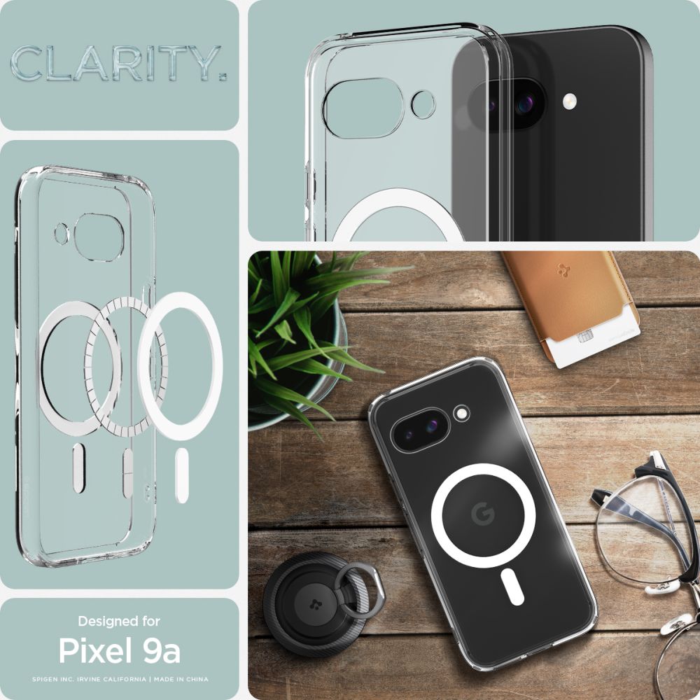 SPIGEN ULTRA HYBRID MAG MAGSAFE GOOGLE PIXEL 9A KLAR/WEISS