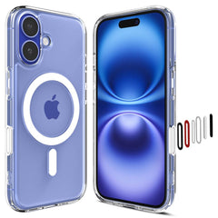 SPIGEN ULTRA HYBRID "T" MAG MAGSAFE IPHONE 16 WEISS