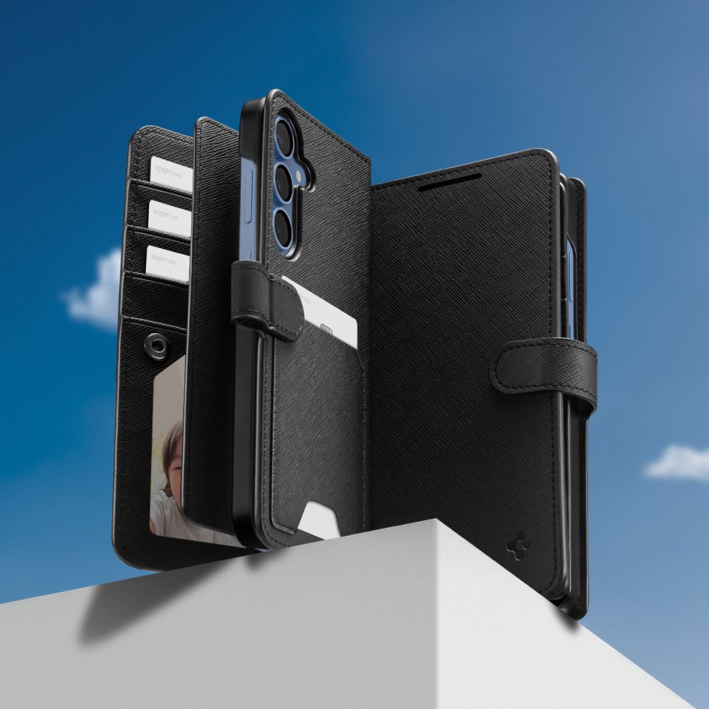 SPIGEN WALLET HÜLLE "S" GALAXY S25+ PLUS SCHWARZ