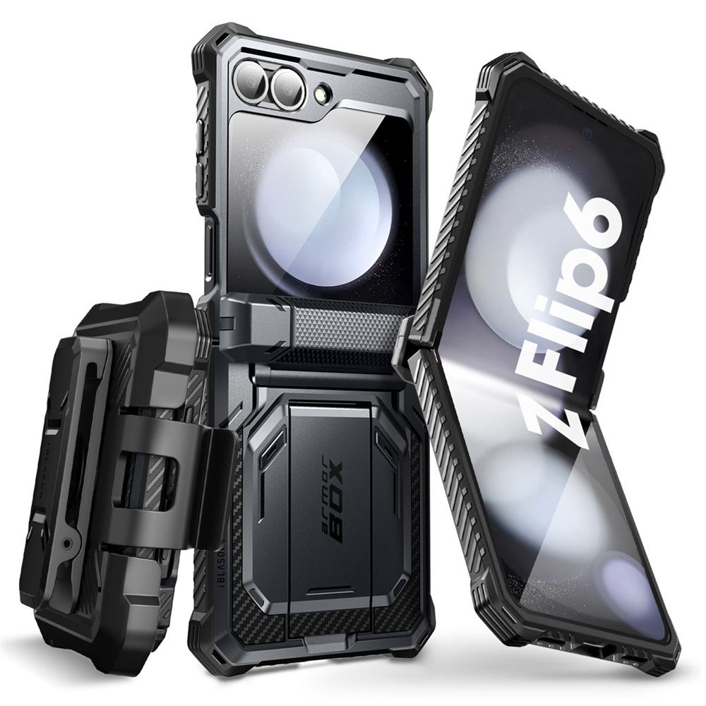 SUPCASE IBLSN ARMORBOX GALAXY Z FLIP 6 SCHWARZ