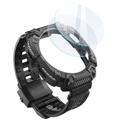 PUZDRO SUPCASE IBLSN ARMORBOX & TEMPERED GLASS 2-PACK SAMSUNG GALAXY WATCH ULTRA (47 MM) SCHWARZ