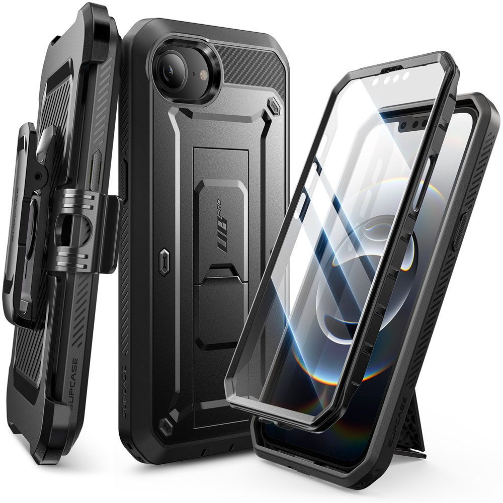 SUPCASE UNICORN BEETLE PRO HÜLLE FÜR IPHONE 16E SCHWARZ