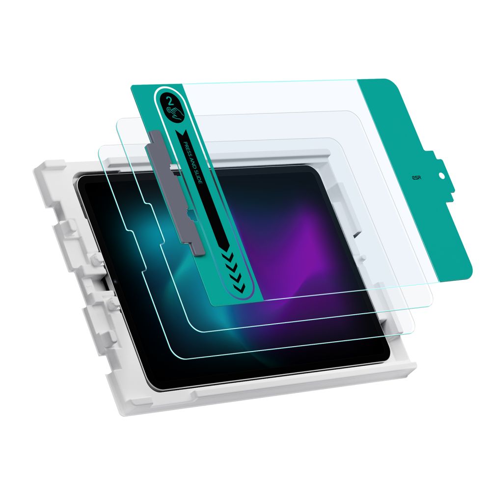 2X GESCHÜTZTES GLAS ESR ARMORITE 2-PACK IPAD AIR 10.9 4 / 5 / 2020-2022 / PRO 11 2 / 3 / 4 / 2020-2022 KLAR