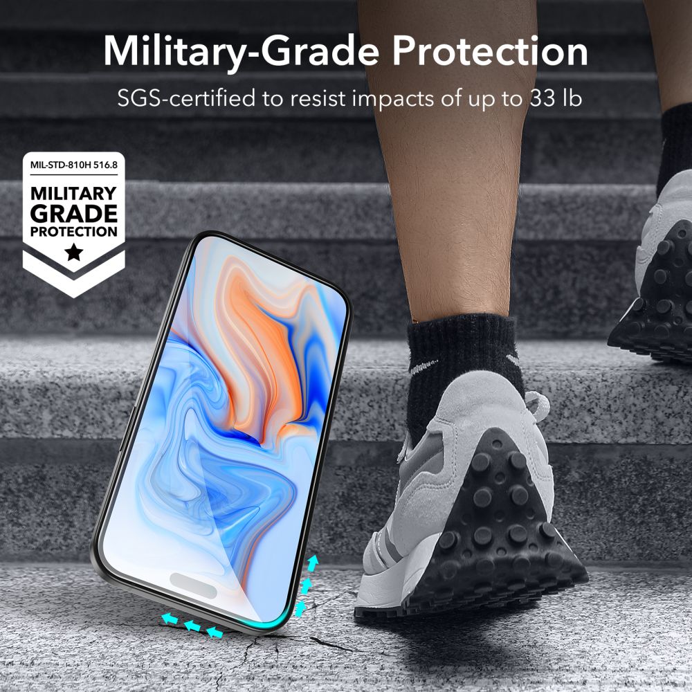 ESR TEMPERED GLASS 2-PACK IPHONE 15 SCHWARZ
