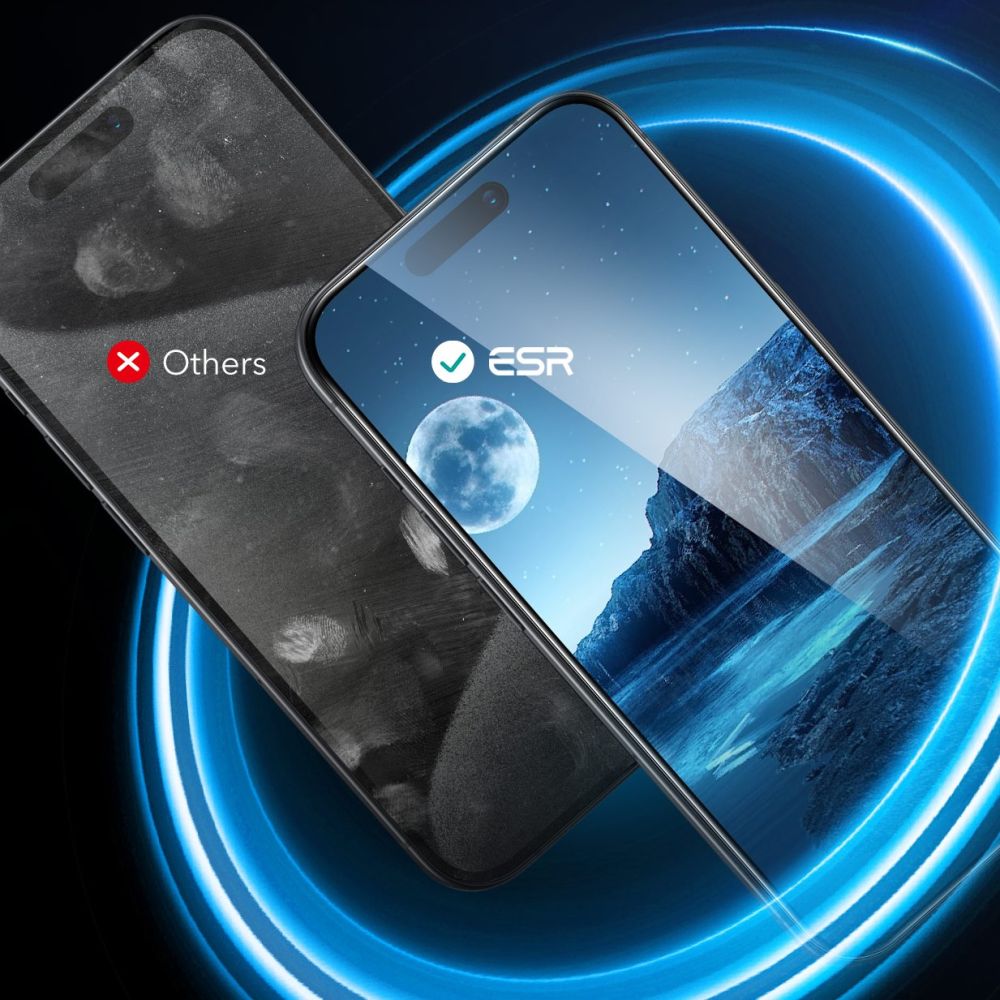 ESR TEMPERED GLASS 2-PACK IPHONE 16 PRO KLAR
