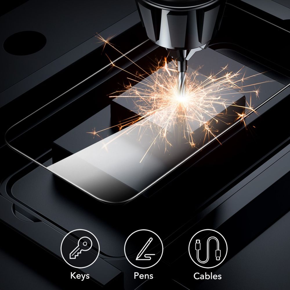 ESR TEMPERED GLASS 2-PACK IPHONE 16 PRO KLAR