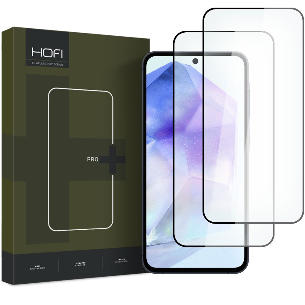 HARTGLAS HOFI HOFI GLASS PRO+ 2-PAK GALAXY A35 / A55 5G SCHWARZ