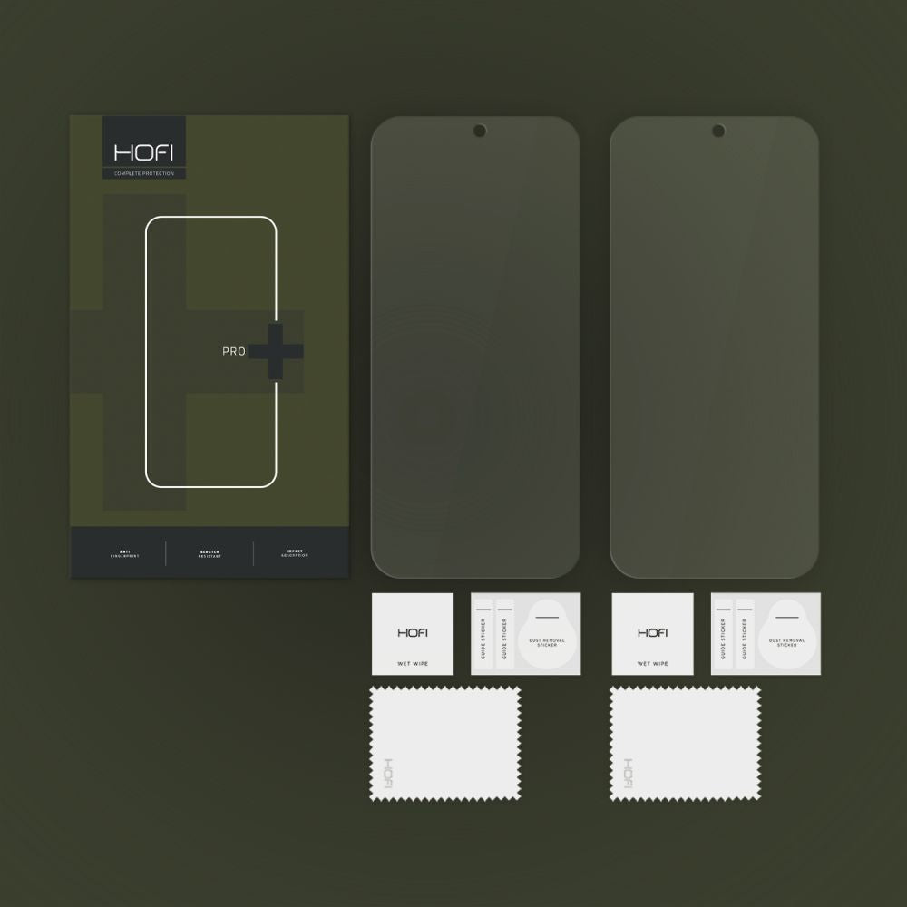 HÜLLE FÜR GOOGLE PIXEL 9 / 9 PRO HARTGLAS HOFI GLASS PRO+ 2-PAK CLEAR