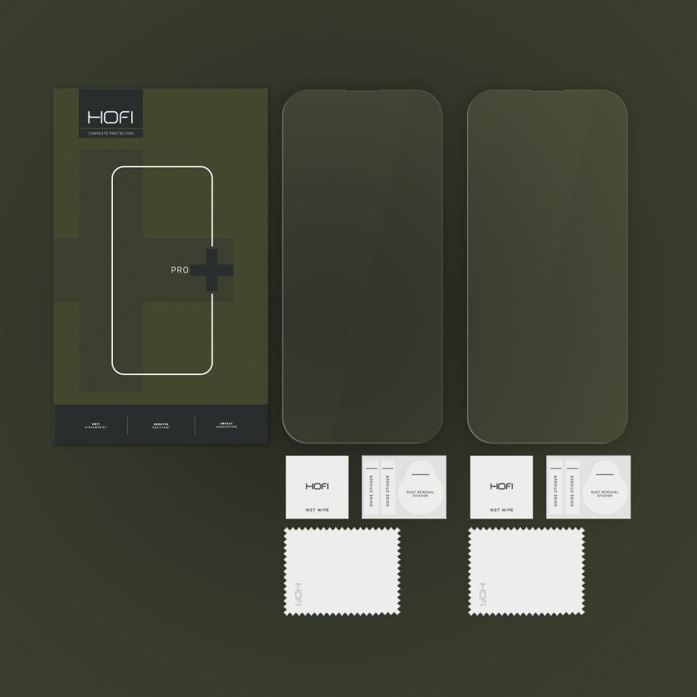 HARTGLAS FÜR IPHONE 16 HOFI GLASS PRO+ 2-PACK KLAR