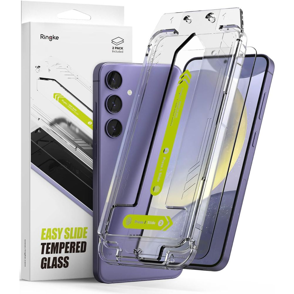 2X GESCHÜTZTES GLAS MIT INSTALLATIONSRAHMEN RINGKE EASY SLIDE 2-PAKET GALAXY S24 KLAR