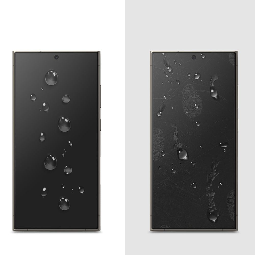 2X HARTGLAS RINGKE EASY SLIDE 2-PAK GALAXY S24 ULTRA KLAR