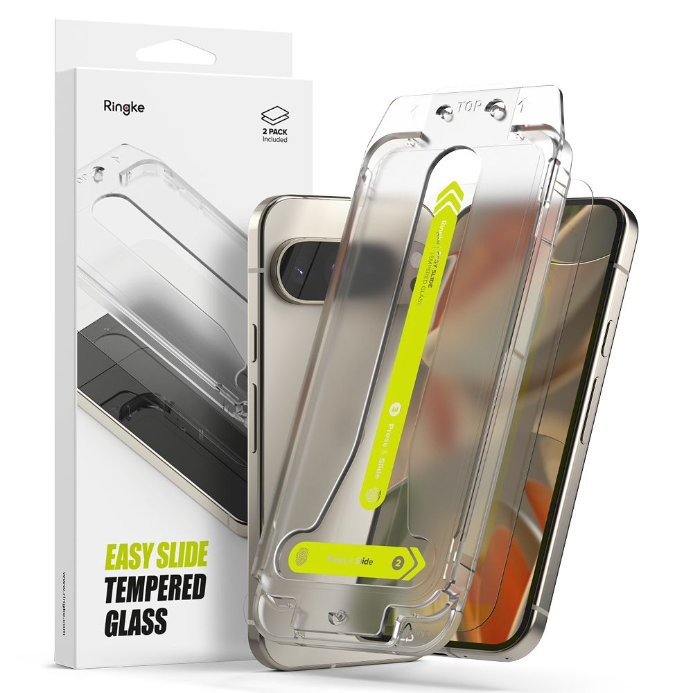 Gehärtetes Glas Ringke Easy Slide 2-Pack Google Pixel 9 / 9 Pro Klar