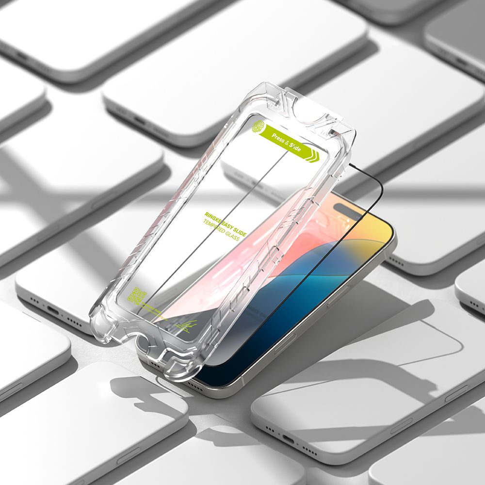 Gehärtetes Glas RINGKE EASY SLIDE 2-PACK IPHONE 16 PRO MAX SCHWARZ