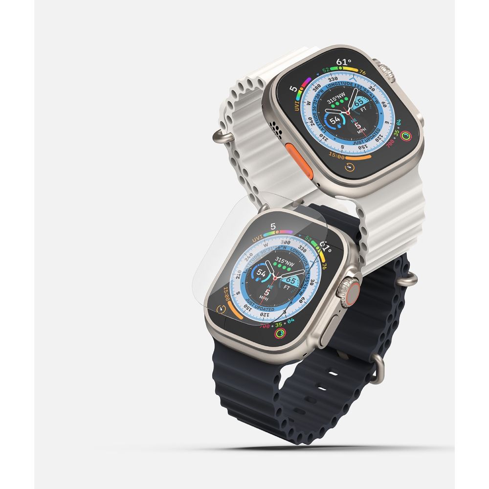 4X HARTGLAS FÜR APPLE WATCH ULTRA 49 MM RINGKE ID FC GLASS 4-PAK CLEAR