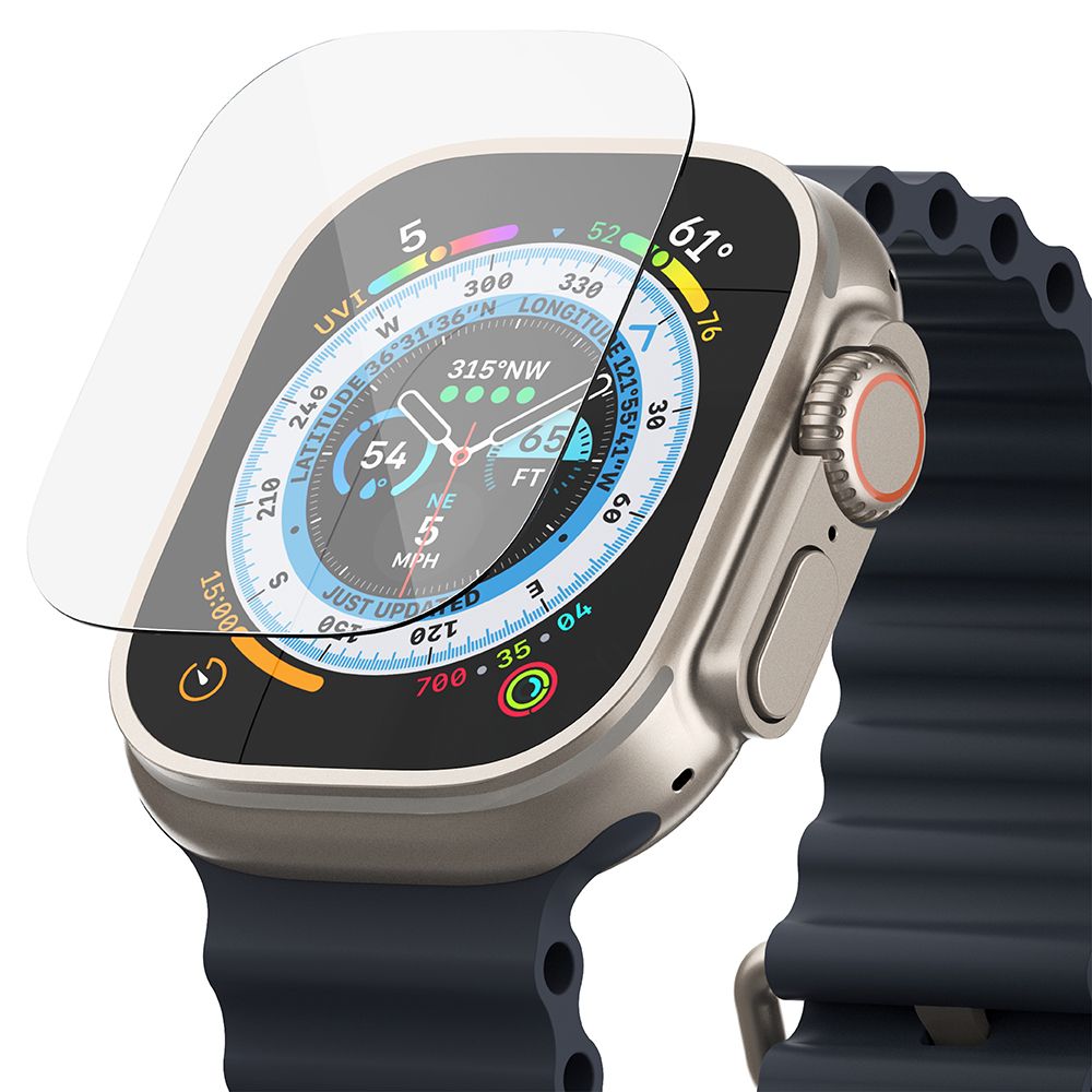 4X HARTGLAS FÜR APPLE WATCH ULTRA 49 MM RINGKE ID FC GLASS 4-PAK CLEAR