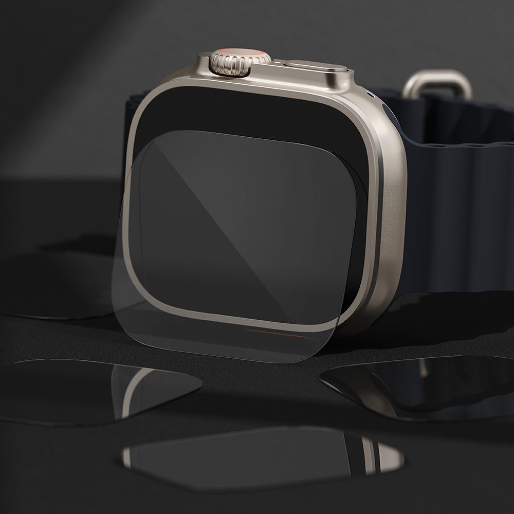 4X HARTGLAS FÜR APPLE WATCH ULTRA 49 MM RINGKE ID FC GLASS 4-PAK CLEAR