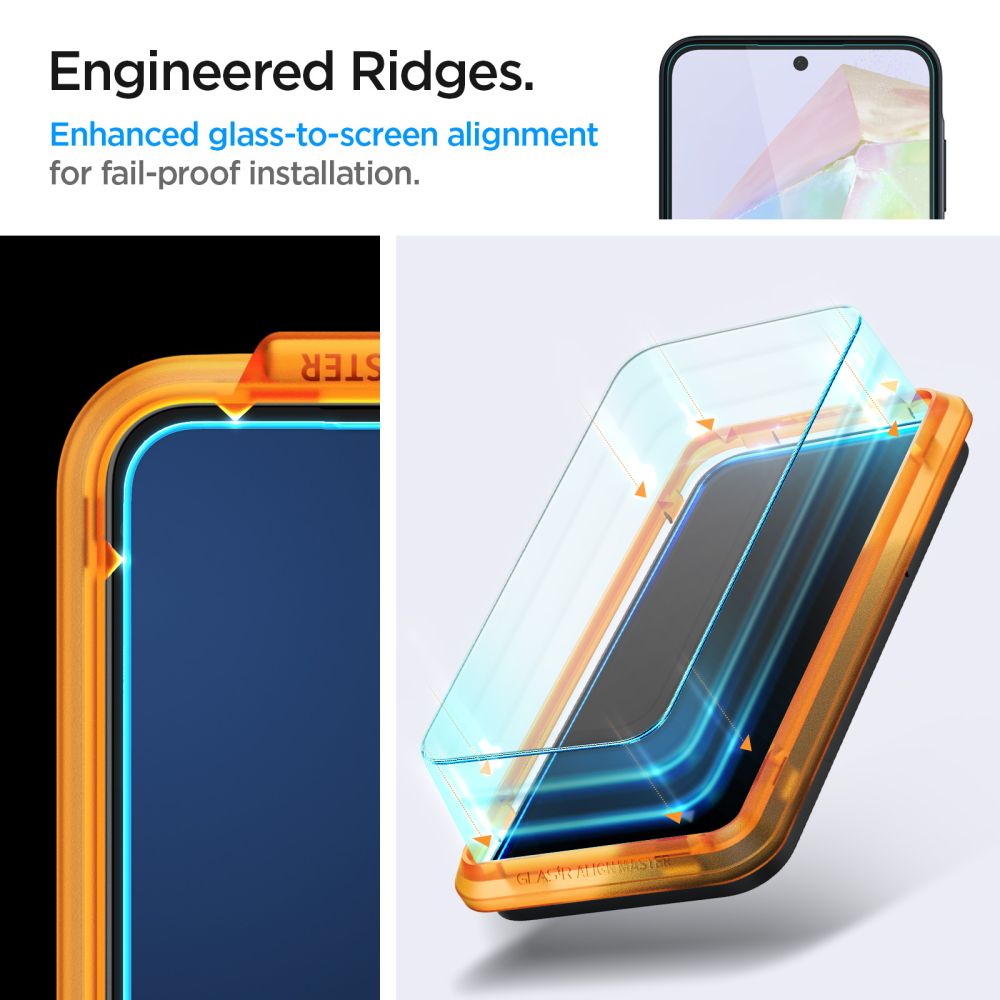 HARTGLAS SPIGEN ALM GLAS.TR 2-PAK GALAXY A35 5G KLAR