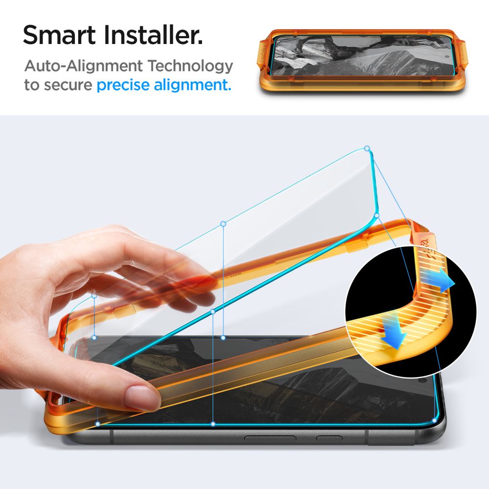 2X GESCHÜTZTES GLAS SPIGEN ALM GLAS.TR 2-PACK GOOGLE PIXEL 8A KLAR