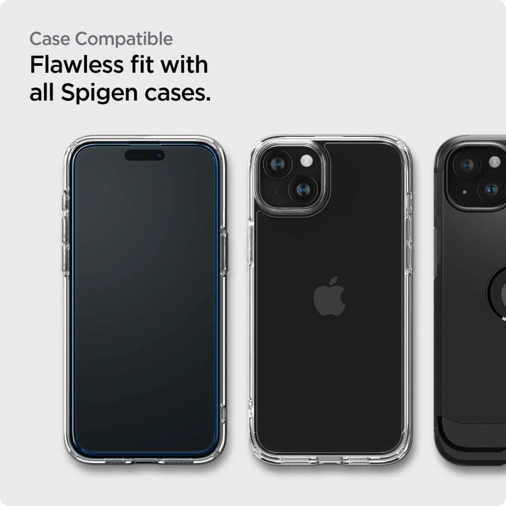 SPIGEN ALM GLAS FC 2-PACK IPHONE 15 SCHWARZ