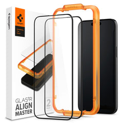 SPIGEN ALM GLASS FC 2-PACK IPHONE 15 PLUS SCHWARZ
