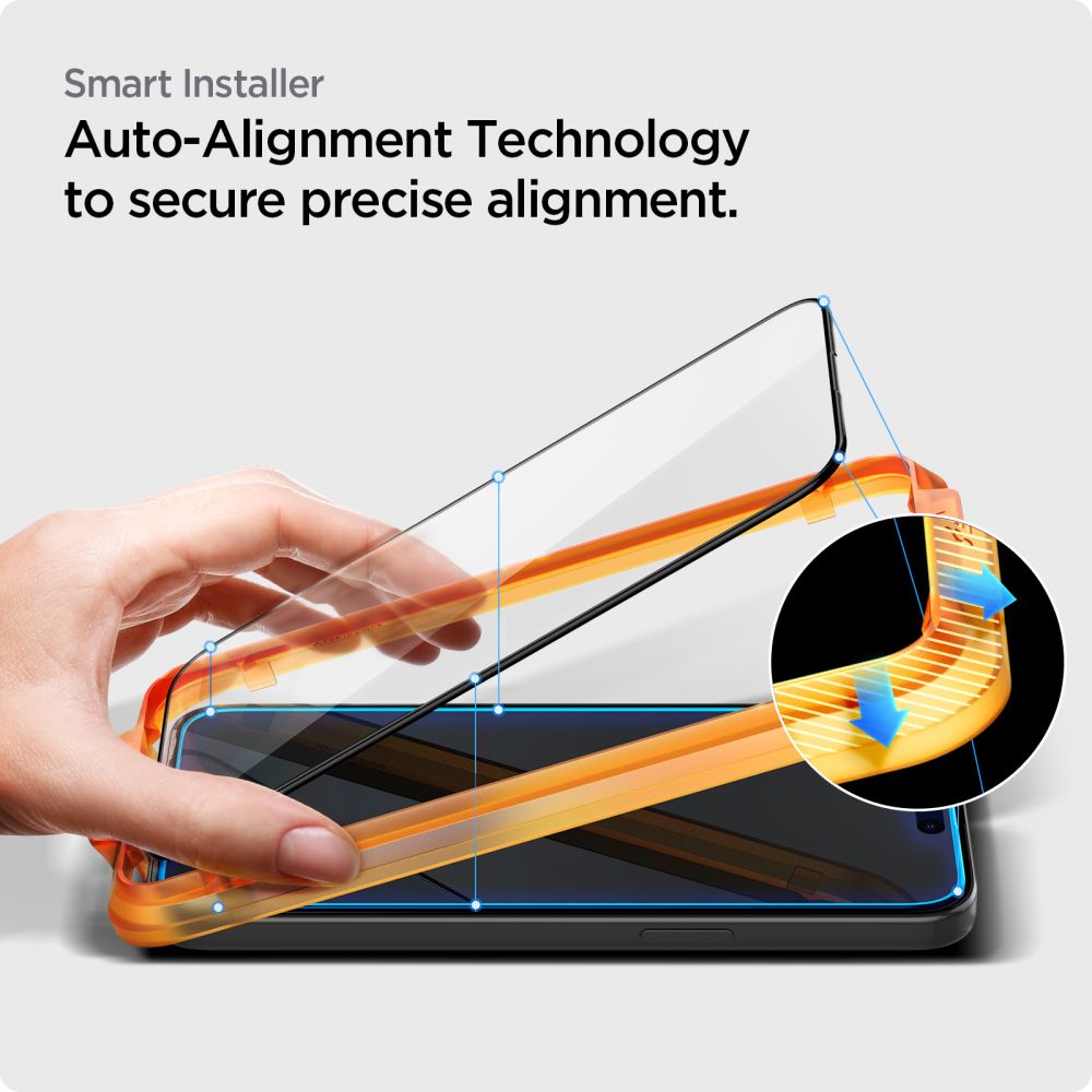 SPIGEN ALM GLASS FC 2-PACK IPHONE 15 PRO MAX SCHWARZ