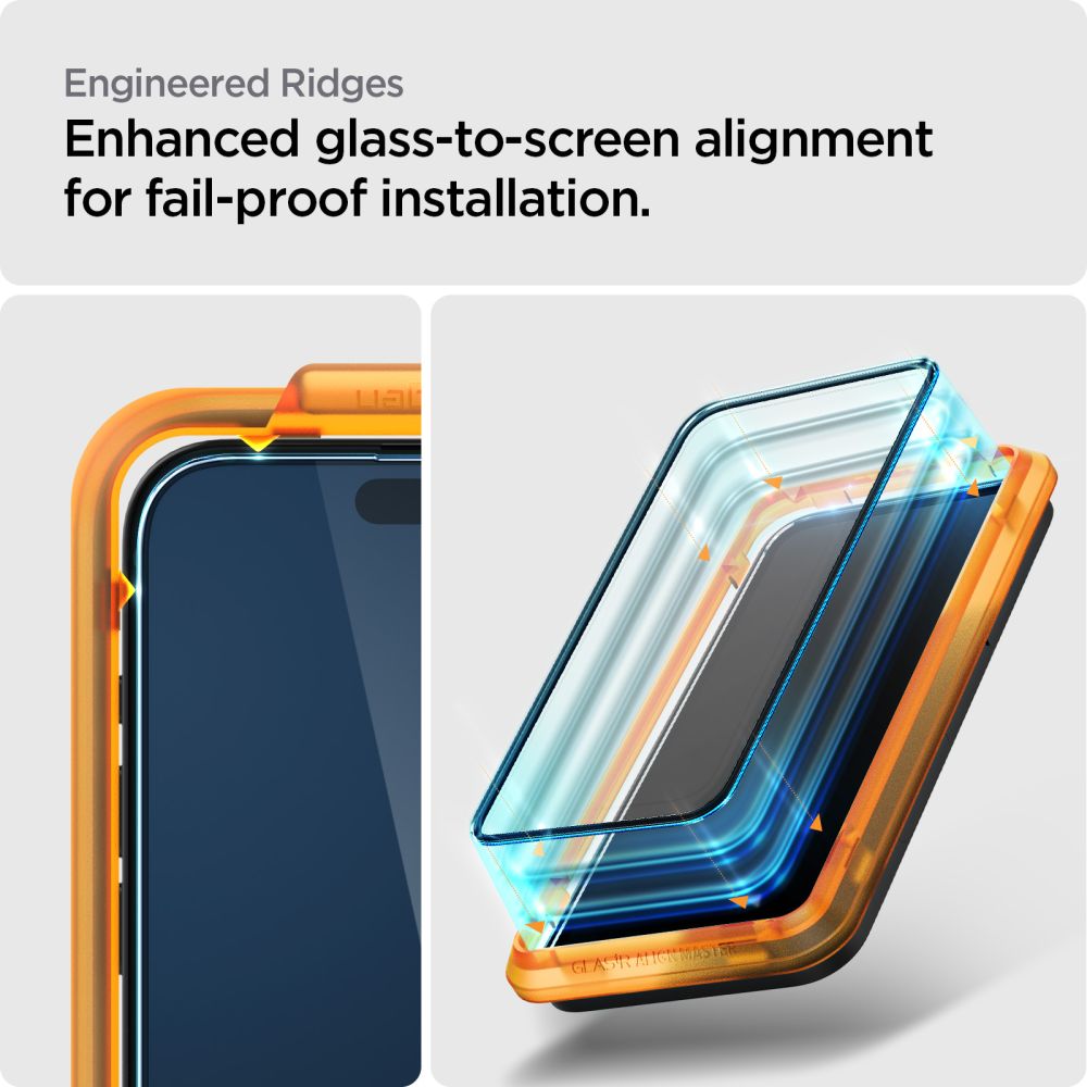 SPIGEN ALM GLASS FC 2-PACK IPHONE 15 PRO MAX SCHWARZ