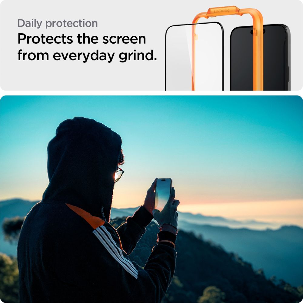SPIGEN ALM GLASS FC 2-PACK IPHONE 15 PRO MAX SCHWARZ