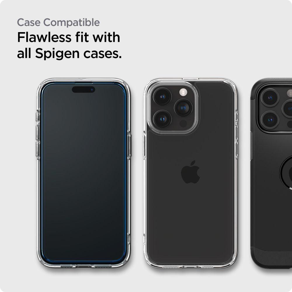 SPIGEN ALM GLASS FC 2-PACK IPHONE 15 PRO MAX SCHWARZ