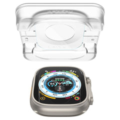 2X HARTGLAS FÜR APPLE WATCH ULTRA 49 MM SPIGEN GLAS.TR ”EZ FIT” 2-PAK CLEAR