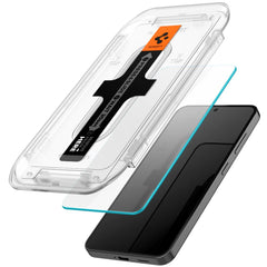 HARTGLAS SPIGEN GLAS.TR "EZ FIT" 2-PACK GALAXY S24 KLAR
