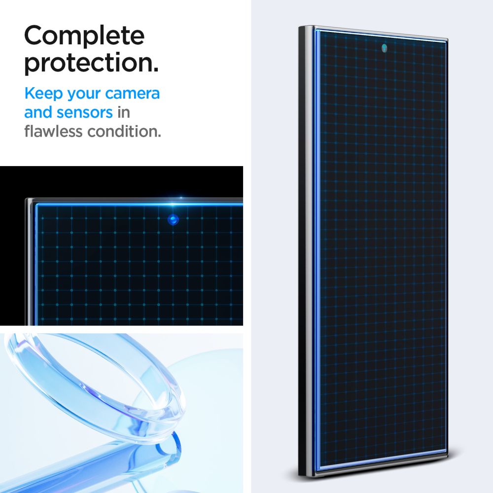 Gehärtetes Glas Spigen Glas.Tr "EZ FIT" 2-PACK GALAXY S24 ULTRA KLAR