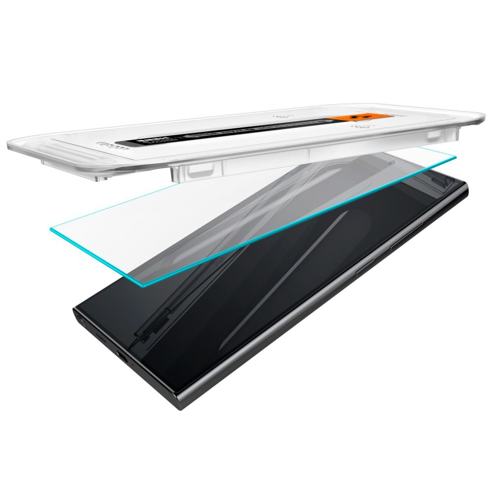 Gehärtetes Glas Spigen Glas.Tr "EZ FIT" 2-PACK GALAXY S24 ULTRA KLAR