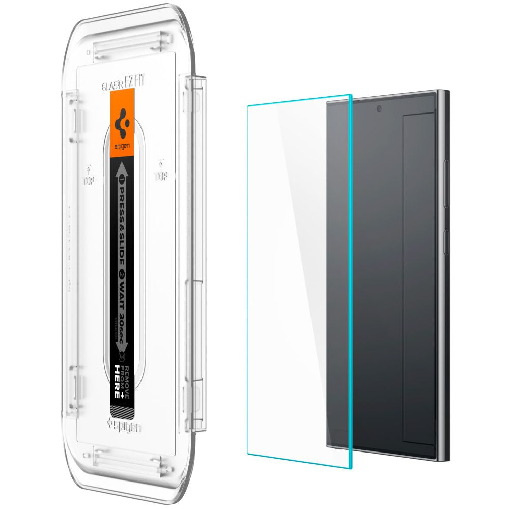 Gehärtetes Glas Spigen Glas.Tr "EZ FIT" 2-PACK GALAXY S24 ULTRA KLAR