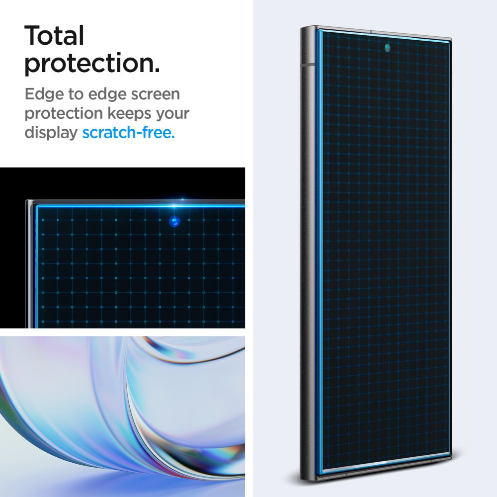 2X GESCHÜTZTES GLAS SPIGEN GLAS.TR "EZ FIT" 2-PAKET GALAXY S24 ULTRA PRIVACY