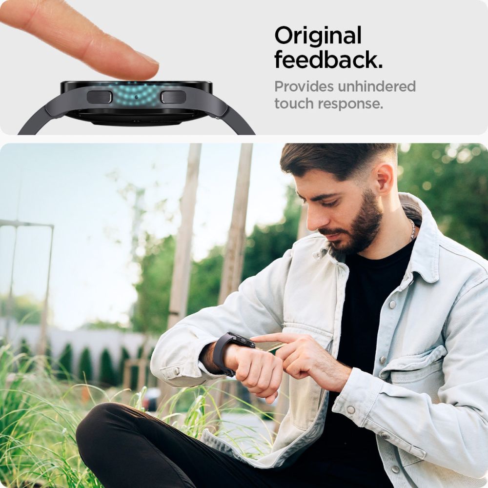 GEBROCHENES GLAS SPIGEN GLAS.TR "EZ-FIT" 2-PAKET GALAXY WATCH 6 (44 MM) KLAR