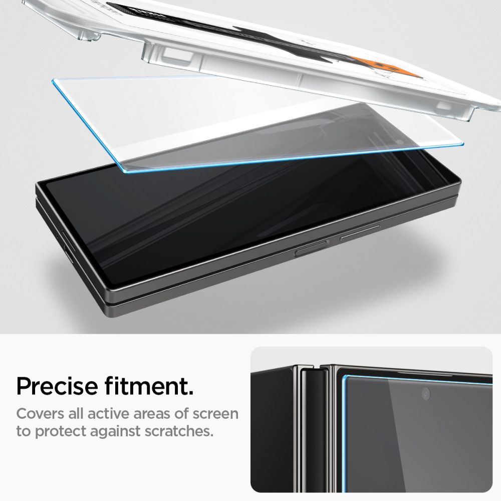 2X GESCHÜTZTES GLAS FÜR SAMSUNG GALAXY Z FOLD 6 SPIGEN GLAS.TR "EZ FIT" 2-PACK KLAR