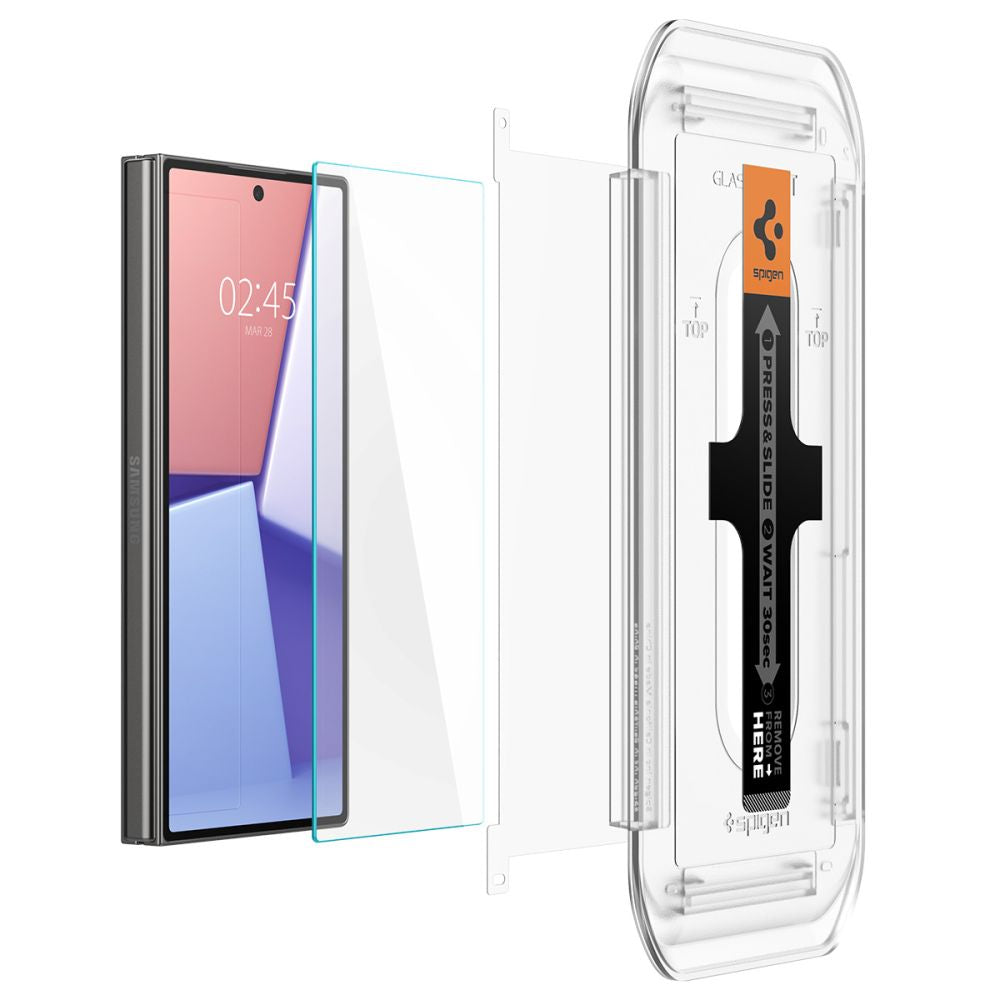 2X GESCHÜTZTES GLAS FÜR SAMSUNG GALAXY Z FOLD 6 SPIGEN GLAS.TR "EZ FIT" 2-PACK KLAR
