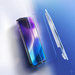 SPIGEN GLAS.TR ”EZ FIT” 2-PACK IPHONE 14 PRO KLAR gehärtetes Glas