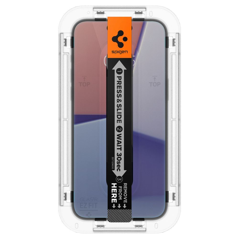 GEBROCHENES GLAS SPIGEN GLAS.TR "EZ FIT" 2-PACK IPHONE 15 PRIVATSPHÄRE