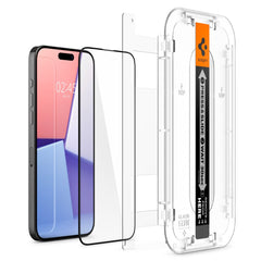 HARTGLAS SPIGEN GLAS.TR "EZ FIT" FC IPHONE 15 PRO MAX SCHWARZ