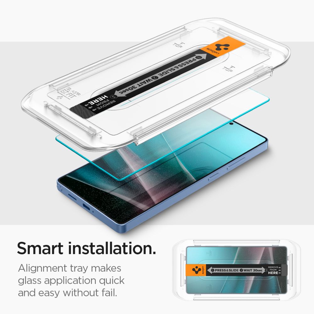 HARTGLAS SPIGEN GLAS.TR "EZ FIT" HD 2-PACK GALAXY S25 ULTRA KLAR