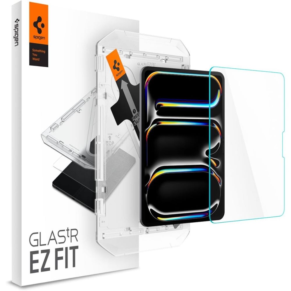 Gehärtetes Glas für iPad Pro 11 5 / 2024 Spigen Glas.Tr "EZ FIT" klar