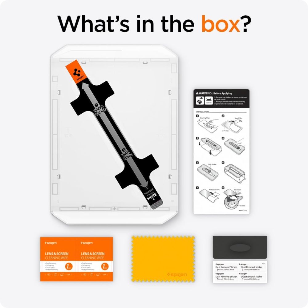 Gehärtetes Glas für iPad Pro 13 7 / 2024 Spigen Glas.TR "EZ FIT" klar