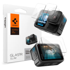 GEBROCHENES GLAS SPIGEN GLAS.TR SLIM 2-SET GOPRO HERO 13 KLAR
